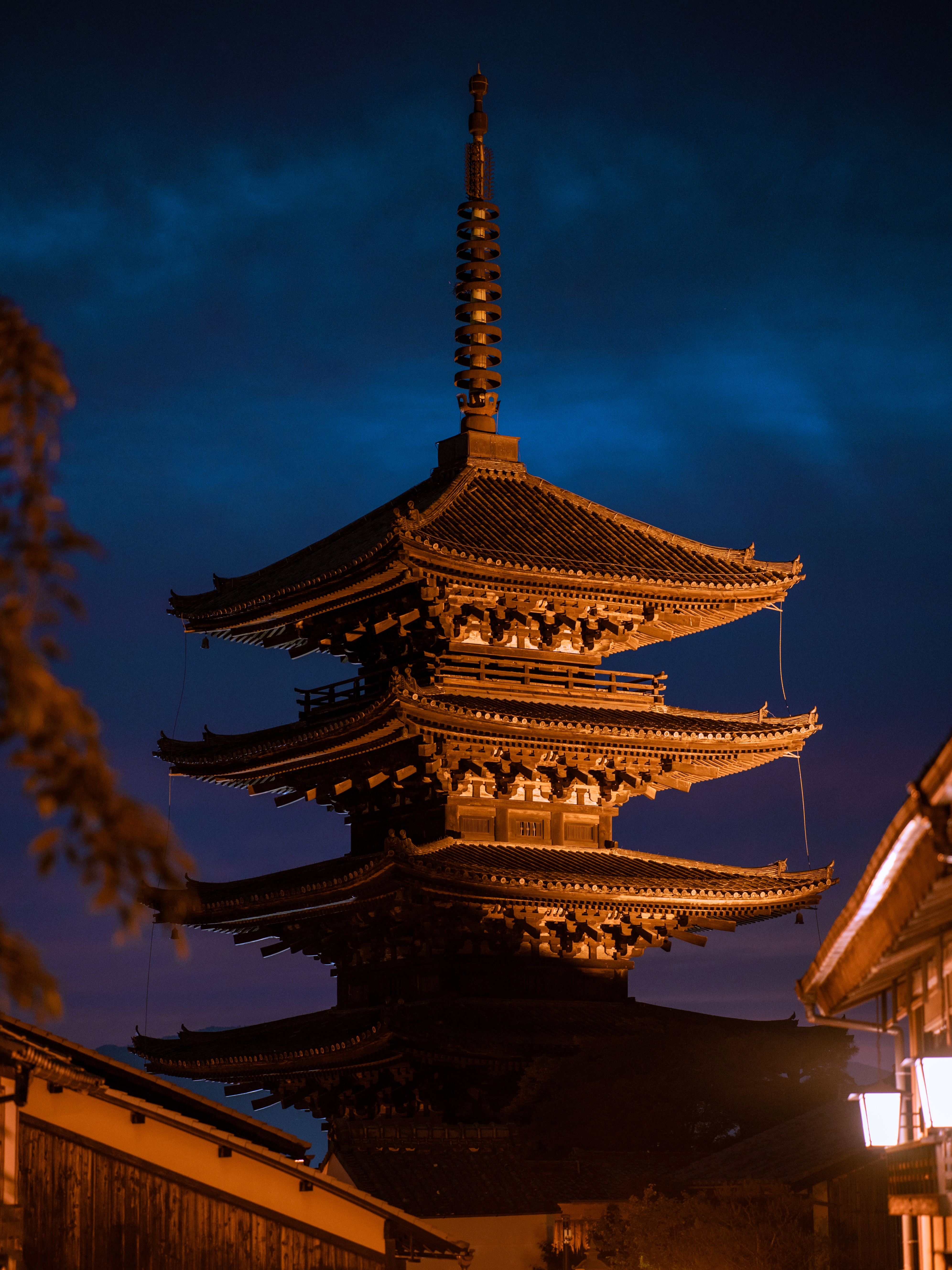 Yasaka Pagoda at Night，拍攝於日本・京都